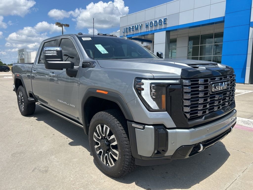 2026 GMC Sierra 2500 HD Denali Ultimate in Sterling Metallic — front three-quarter view