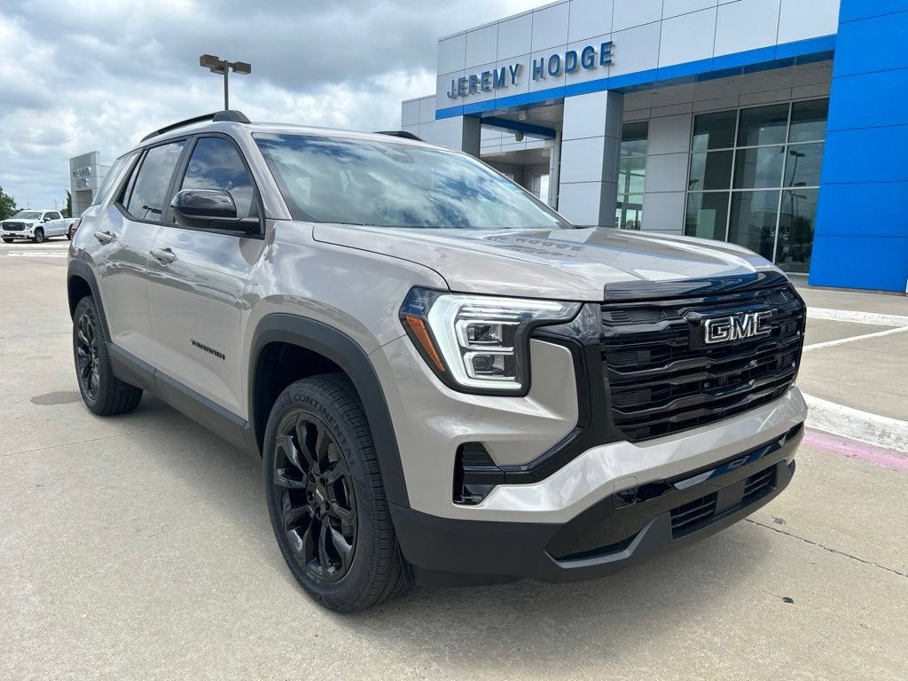 2026 GMC Terrain Elevation in Riverstone Metallic — front three-quarter view